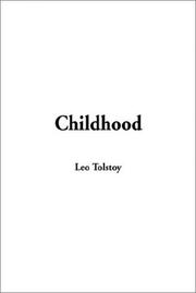 Cover of: Childhood by Lev Nikolaevič Tolstoy
