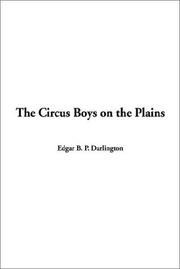 Cover of: The Circus Boys on the Plains