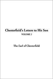 Cover of: Chesterfield's Letters to His Son