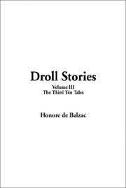 Cover of: Droll Stories by Honoré de Balzac