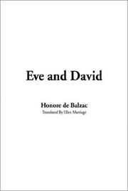 Cover of: Eve and David | HonorГ© de Balzac