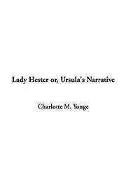 Cover of: Lady Hester Or, Ursula's Narrative