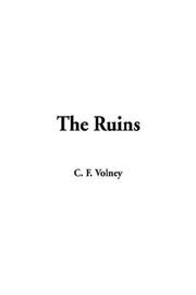 Cover of: The Ruins by Constantin-François Volney