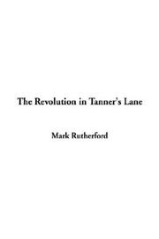 Cover of: The Revolution in Tanner