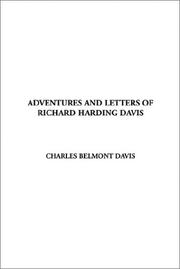 Cover of: Adventures and Letters of Richard Harding Davis by Charles Belmont Davis