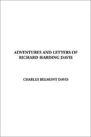 Cover of: Adventures and Letters of Richard Harding Davis by Charles Belmont Davis