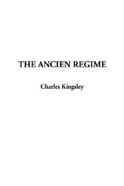 Cover of: The Ancien Regime | 