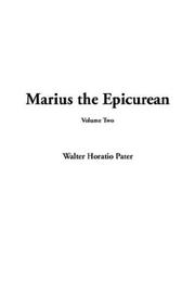 Cover of: Marius the Epicurean by Walter Pater