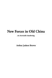 Cover of: New Forces in Old China