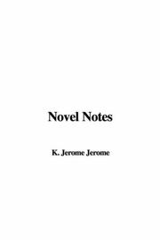 Cover of: Novel Notes