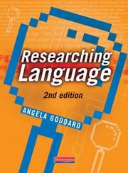 Cover of: Researching Language