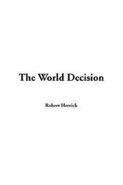 Cover of: The World Decision