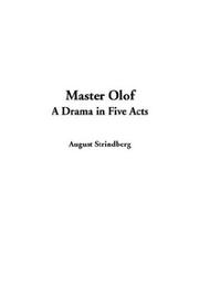 Cover of: Master Olof by August Strindberg