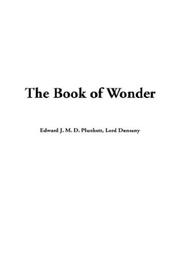 Cover of: The Book of Wonder