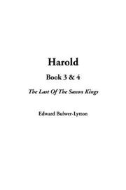 Cover of: Harold by Edward Bulwer Lytton, Baron Lytton