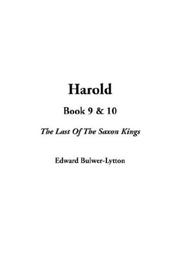 Cover of: Harold by Edward Bulwer Lytton, Baron Lytton