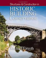 Cover of: Structures & Construction in Historic Building  Conservation (Historic Building Conservation)