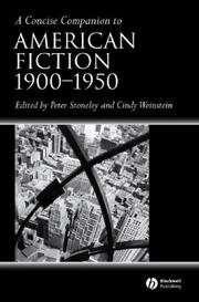 Cover of: A Concise Companion to American Fiction 1900 - 1950 (Concise Companions to Literature and Culture)
