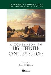 Cover of: Companion to Eighteenth-Century Europe