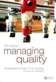 Cover of: Managing Quality by Barrie G. Dale, Ton van der Wiele, Jos van Iwaarden