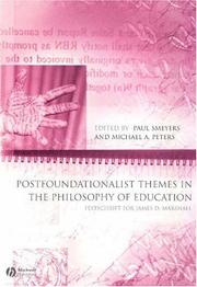 Cover of: Postfoundationalist Themes In The Philosophy of Education: Festschrift for James D. Marshall (Educational Philosophy and Theory Special Issues)