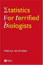 Statistics for Terrified Biologists by Helmut van Emden