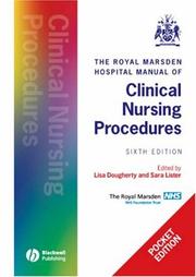 Cover of: The Royal Marsden Hospital Manual of Clinical Nursing Procedures, Pocket Edition (Royal Marsden Nhs Trust)