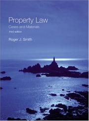 Cover of: Property Law by Roger J. Smith