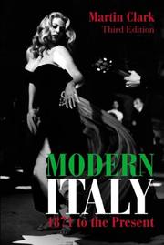 Cover of: Modern Italy, 1871 to the Present
