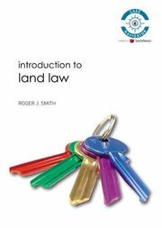 Cover of: Introduction to Land Law: Uk Edition