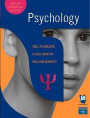 Cover of: Psychology And Mypsychlab Course Compass Access Card by Neil R. Carlson