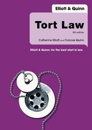 Tort law by Catherine Elliott, Frances Quinn