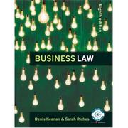 Cover of: Business Law by Denis Keenan, Sarah Riches