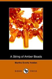 Cover of: A String of Amber Beads by Martha Everts Holden, Martha Everts Holden