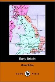 Cover of: Early Britain by Grant Allen