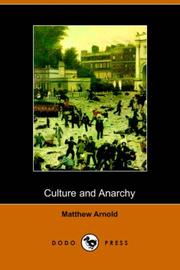 Cover of: Culture and Anarchy (Dodo Press) by Matthew Arnold