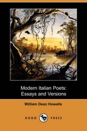 Cover of: Modern Italian Poets by William Dean Howells