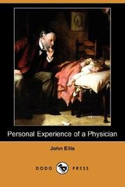 Cover of: Personal Experience of a Physician (Dodo Press) by John Ellis