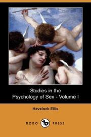 Cover of: Studies in the Psychology of Sex - Volume I (Dodo Press)