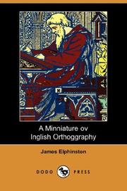 Cover of: A Minniature ov Inglish Orthoggraphy (Dodo Press)