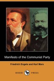 Cover of: Manifesto of the Communist Party (Dodo Press) by Friedrich Engels, Karl Marx