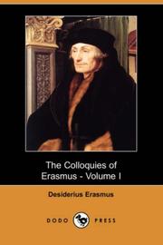 Cover of: The Colloquies of Erasmus - Volume I (Dodo Press) by Desiderius Erasmus