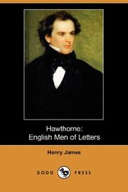 Cover of: Hawthorne by Henry James