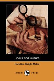 Cover of: Books and Culture (Dodo Press) by Hamilton Wright Mabie