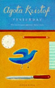 Cover of: Yesterday