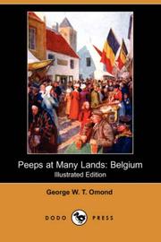 Cover of: Peeps at Many Lands: Belgium (Illustrated Edition) (Dodo Press)