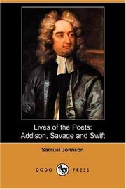 Cover of: Lives of the Poets by Samuel Johnson undifferentiated