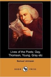 Cover of: Lives of the Poets by Samuel Johnson undifferentiated