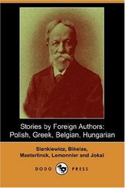 Cover of: Stories by Foreign Authors: Polish, Greek, Belgian, Hungarian (Dodo Press)