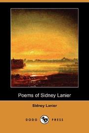 Cover of: Poems of Sidney Lanier (Dodo Press)